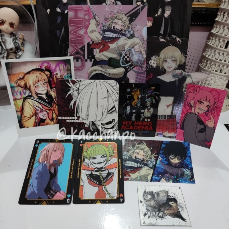 Toga Himiko BNHA Official Merchandise My Boku No Hero Academia Mini Clear File Coaster Postcard Polaroid Photocard Trump Wafer Metal Card Carddass MHA