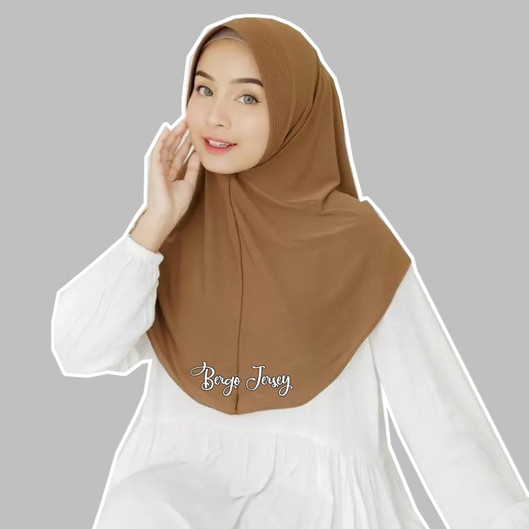 Jilbab Bergo Daily Instant Hijab Jersey Super Veil Adult Size M Comfortable For Everyday And Formal