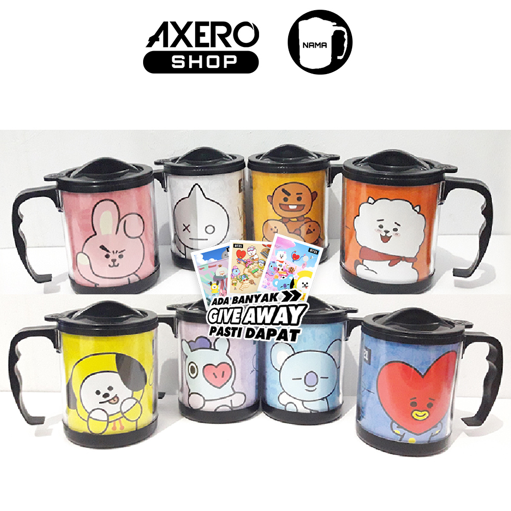 Tumbler MUG BT21/BABY BT21/Cup MUG Glass BT21 - BABY BT21/Merchandise KPOP BT21/type M