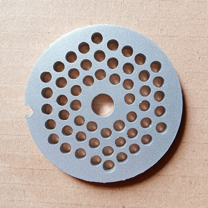MESIN 5mm Hole Meat Grinder Strainer Pellet Making Machine No.12 PVC Material Feed Printing Machine Filter No.12
