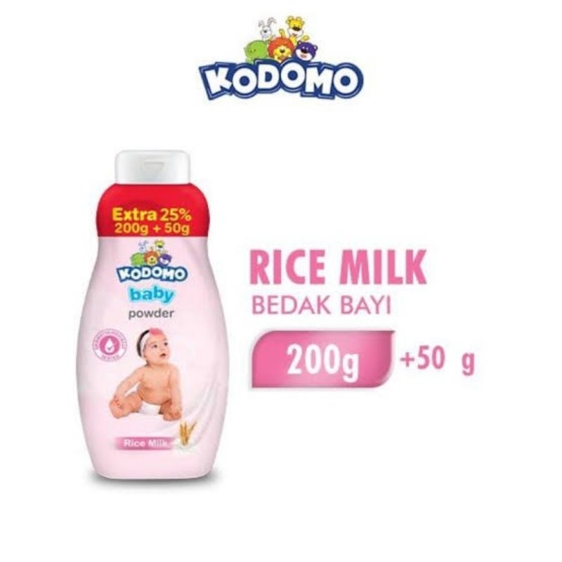 Kodomo baby powder Rice Milk Dermatologycally tested 200g +50g