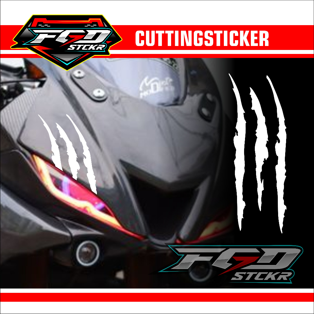 Tiger MONSTER Claw Stickers For Motorcycles/Car Variations Sticker Motor Stiker Motor