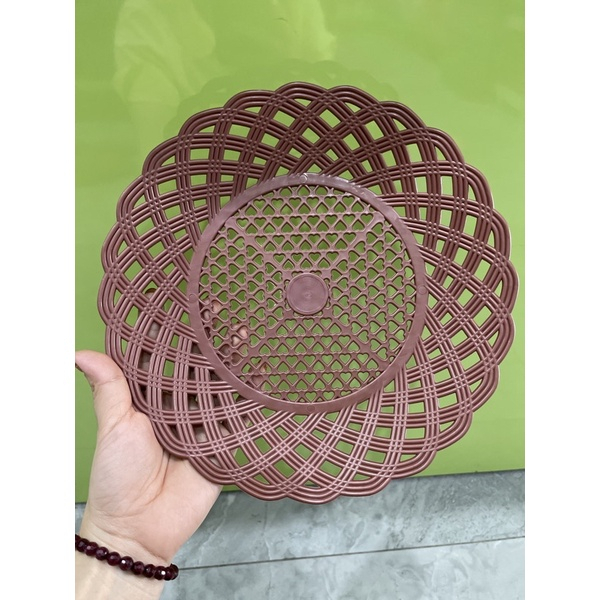 Plastic Rattan Plates / Penyet Chicken Rattan Plates contains 6 pcs
