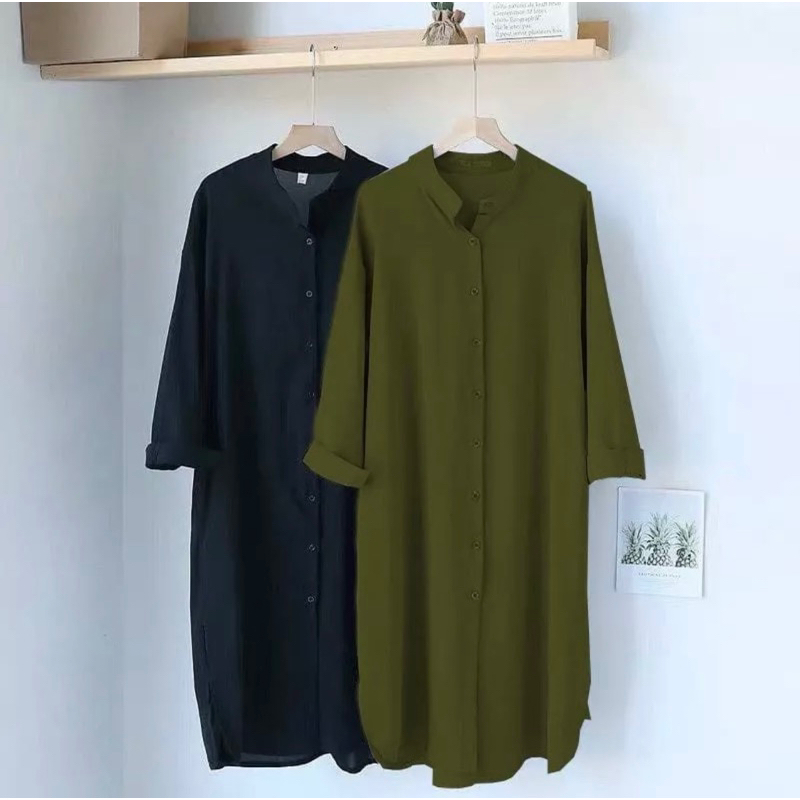 PUTIH Ailen Women's Fashion Muslim Top Tunic & - White