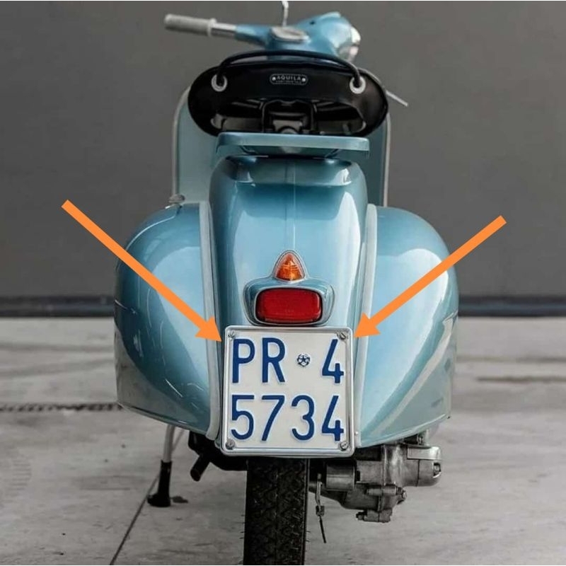 Vespa Classic License Plate FRAME SIP MODEL