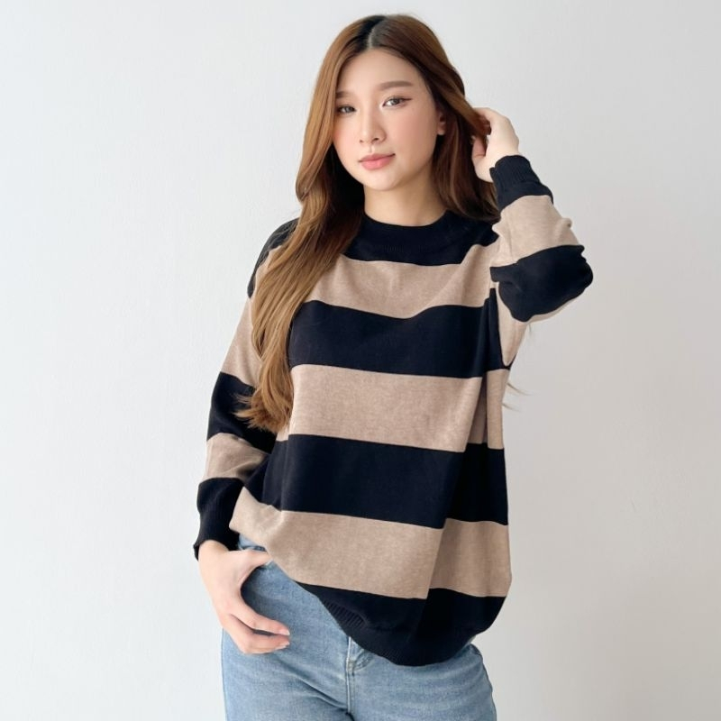 EIRA OVERSIZE KNITTED SWEATER LATEST WOMEN'S KNITTED TOP WITH BLASTER POLETS