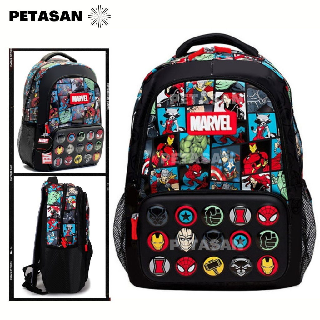 Pts - MARVEL BACKPACK BACKPACK - Boys Elementary School Bag