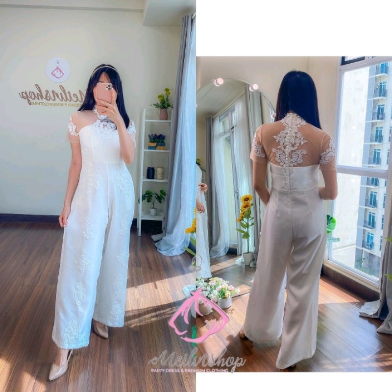 Hanna Lace Long Jumpsuit