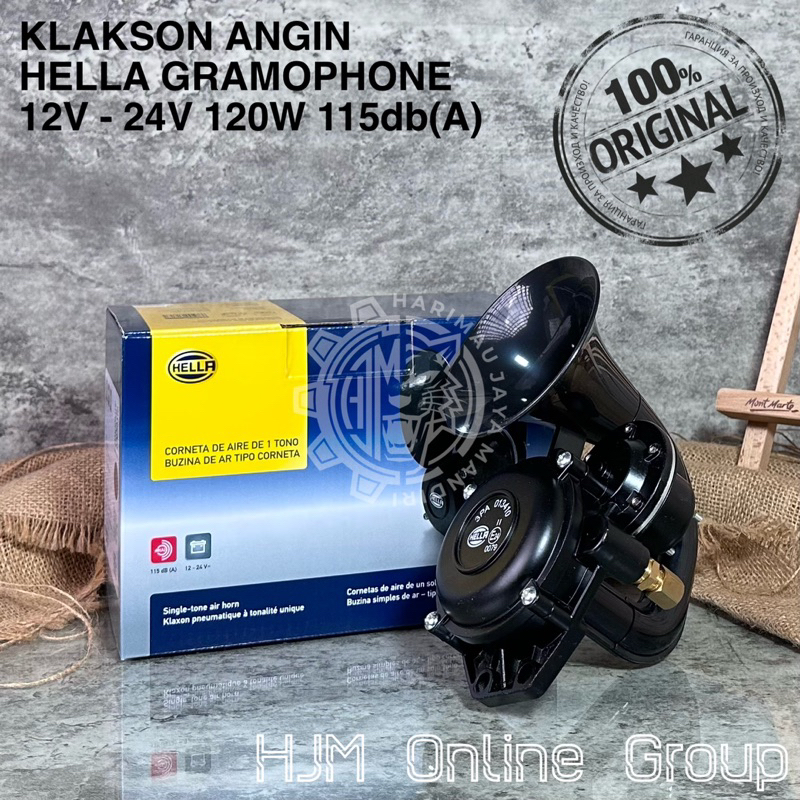 HELLA AIR HORN GRAMOPHONE TRUCK SCANIA VOLVO 12V - 24V Loud Horn Kereta