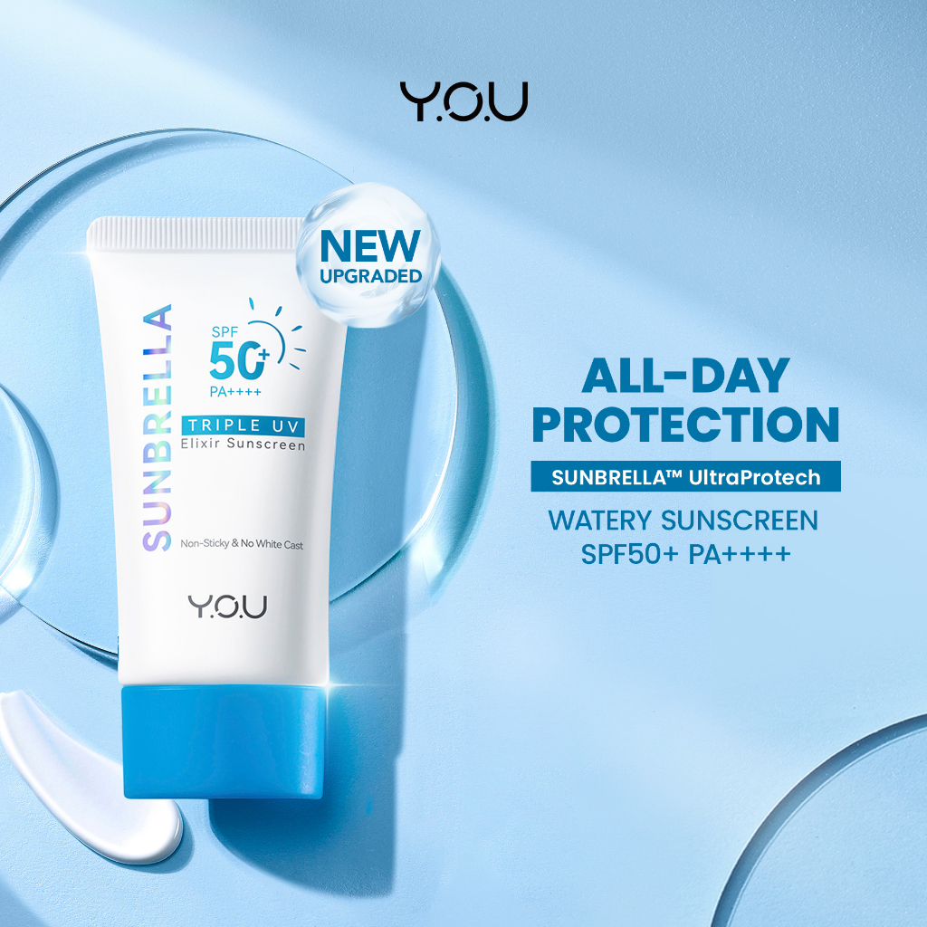 YOU Sunbrella Triple UV Elixir Sunscreen SPF 50+ PA++++ | Niacinamide Centella Oil Control Sunscreen