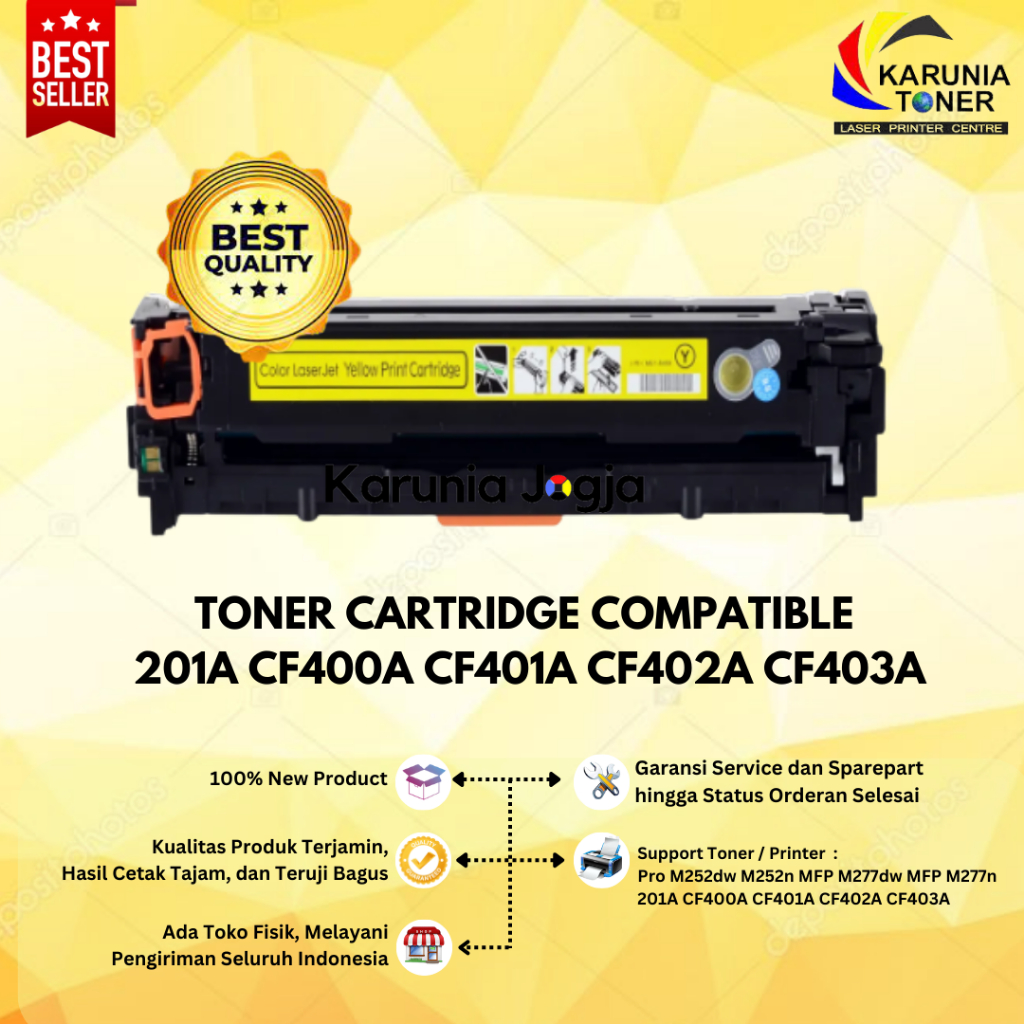 Compatible 201A Toner Compatible CF400A - CF403A Laserjet series M252 MFP M277
