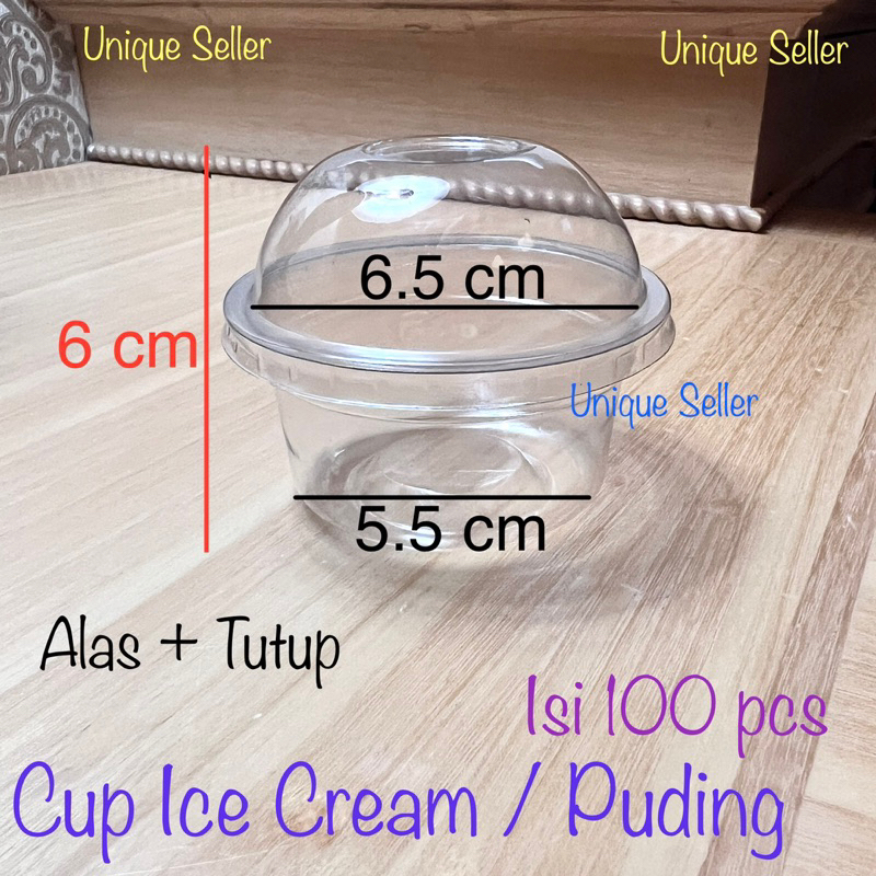 [Contains 100] Mini Pudding Ice Cream Cup 6.5 cm / Mochi Cup Cake Bread Ice Cream Pudding Jelly Inaco 6.5cm 6.5cm 6.5cm 6.5 cm 5.5cm 5.5 cm 5,5cm 55 cm