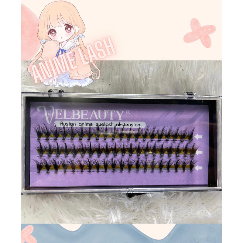 ANIME LASH BULUMATA KOREAN LOOK DOYIN EXTEND Eyelash Extension Bulu Mata Palsu Eyelashes