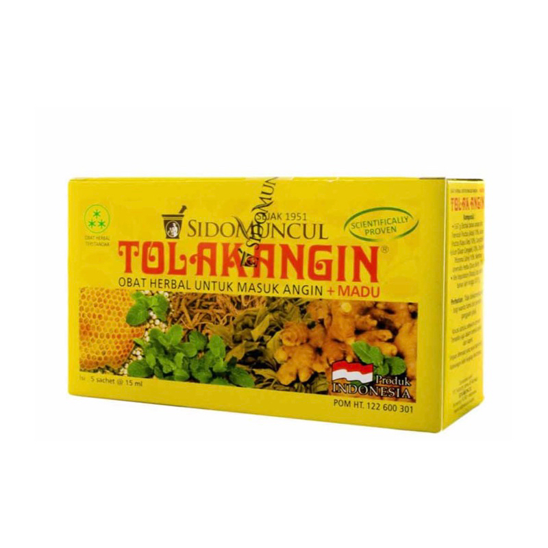 Sidomuncul liquid wind resistance herbal medicine + honey 5x15ml
