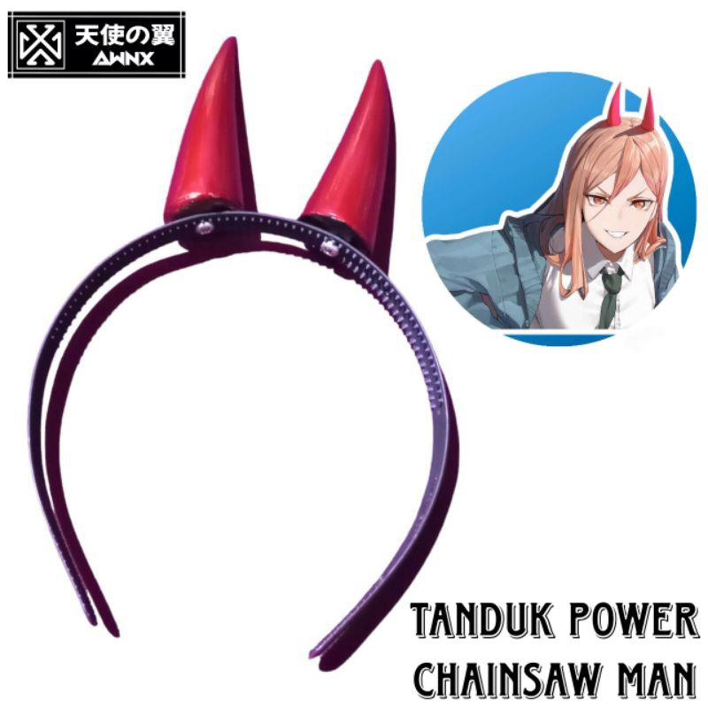 Resin Power Anime Cosplay Horn Headband/Chainsaw Man
