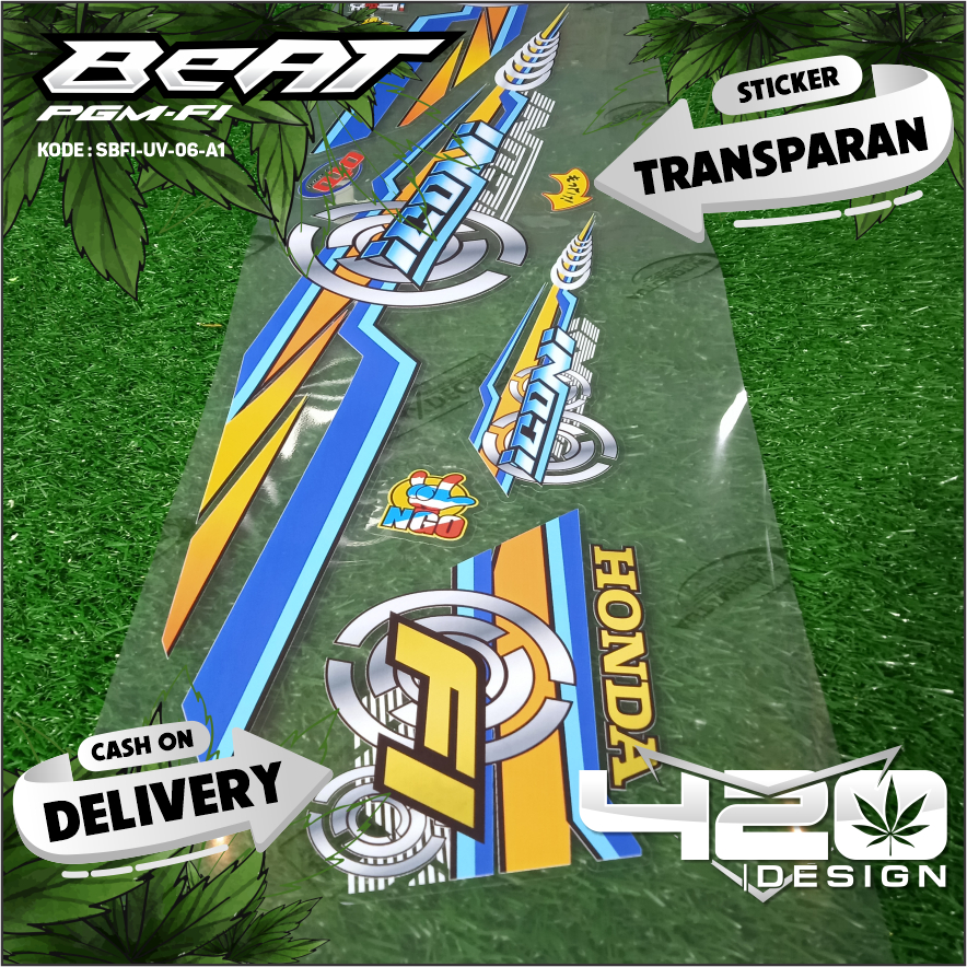 STRIPING STICKER BEAT FI 2012 2013 2014 2015 STRIPED MOTIF SEMIFULL STRIPING STICKER/ BEAT FI BENING SBFI-UV CODE/