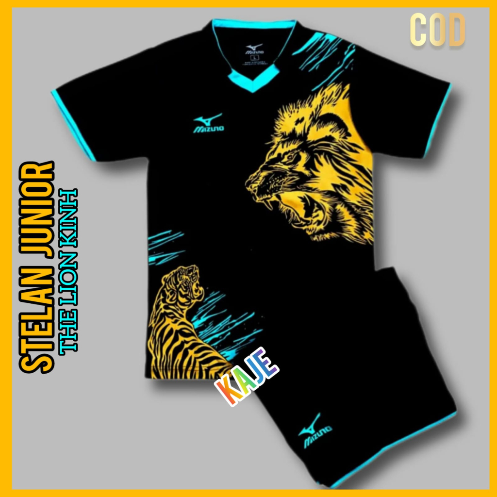 Tiger JERSEY Set for Children 5-14 Years Old, Quality FUTSAL, Volleyball, BADMINTON Shirt