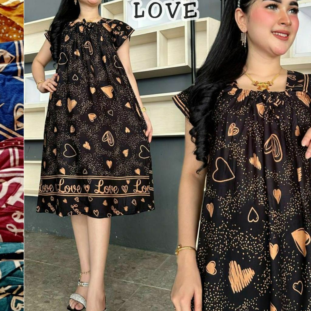 [ YKS JUMBO ] YUKENSI BATIK DRESS WITH BEAUTIFUL MODERN MOTIF MONOCROME LEOPARD POLKA LOVE RAMINA PAGAR LOES MAWAR MAHMUD DRESS BIG SIZE LARGE SIZE RAYON SANTUNG PEKALONGAN PREMIUM SOFT COOL DASTER NA