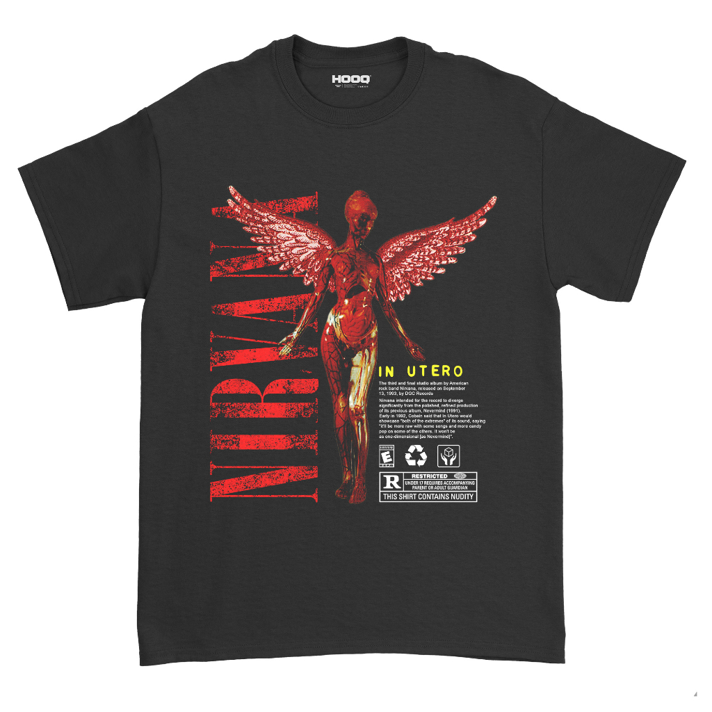 Nirvana BAND T-Shirt - IN UTERO MUSIC MERCH/UNISEX/NIRVANA Shirt/NIRVANA TEE