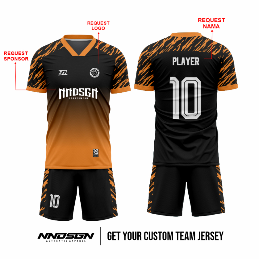FUTSAL JERSEY FOOTBALL JERSEY/ CUSTOM TIGER SKIN JERSEY