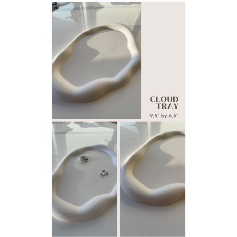 Placemat/tray/cloud tray/mini pot/Unique pot/Jewelry pot/aesthetic/souvenir/Nordic/Scan-Scan-Scan-S