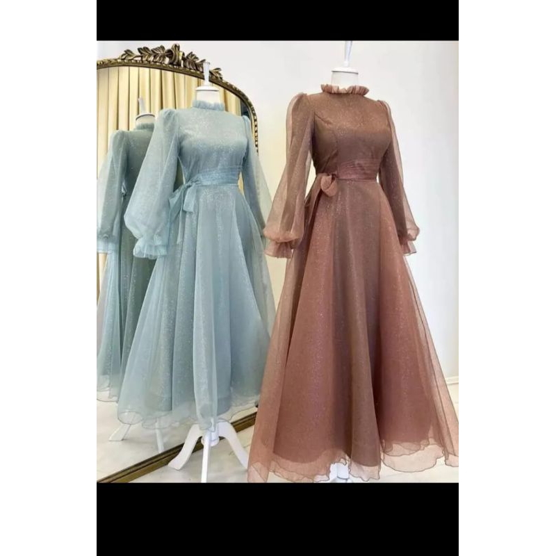 Premium Crystal ORGANZA FULL DRESS