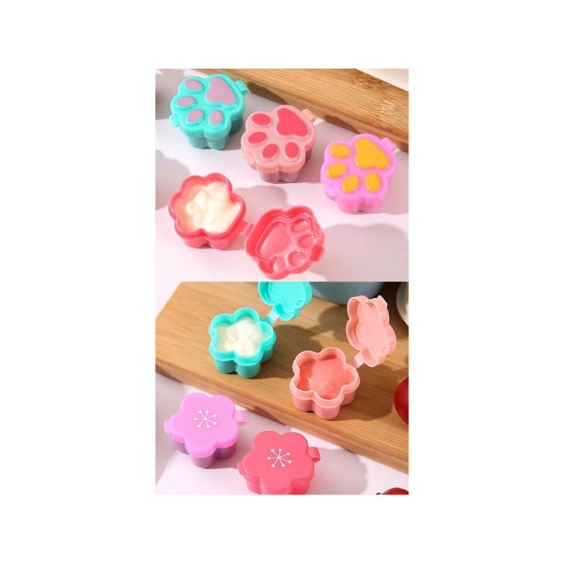 Mini Sauce Bento Cup Container Set (4pcs) Cute Unique Simple Practical Portable Travel…