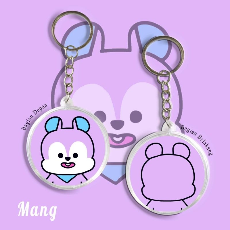 GANTUNGAN ORIGINAL MANG KEYCHAIN MANG REAL FACE J-HOPEKeychain/