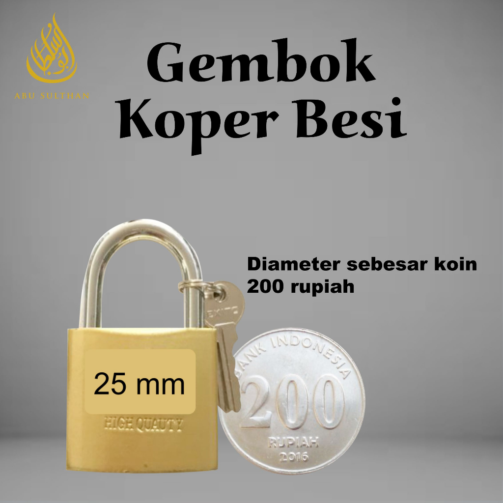 Iron Padlock Suitcase Locker Backpack Safety Anti-Theft Hajj Umrah Travel Equipment