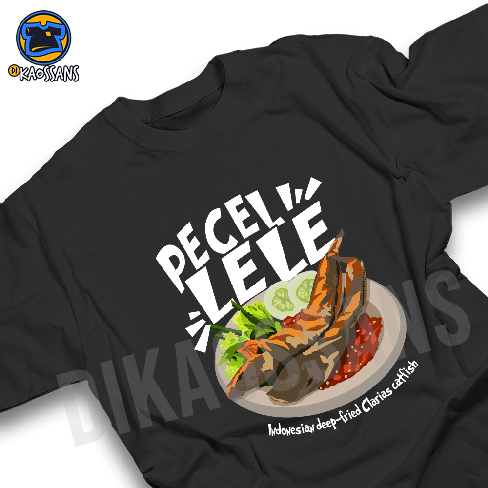 T-shirt PECEL LELE Tshirt Kaos distro cotton combed 30s UNISEX WARUNG NASI ANGKRINGAN