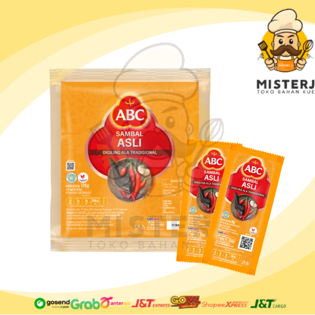 Abc Sauce Sachet | 8 Grams x 22 pcs | Sambal Sachet All Variants