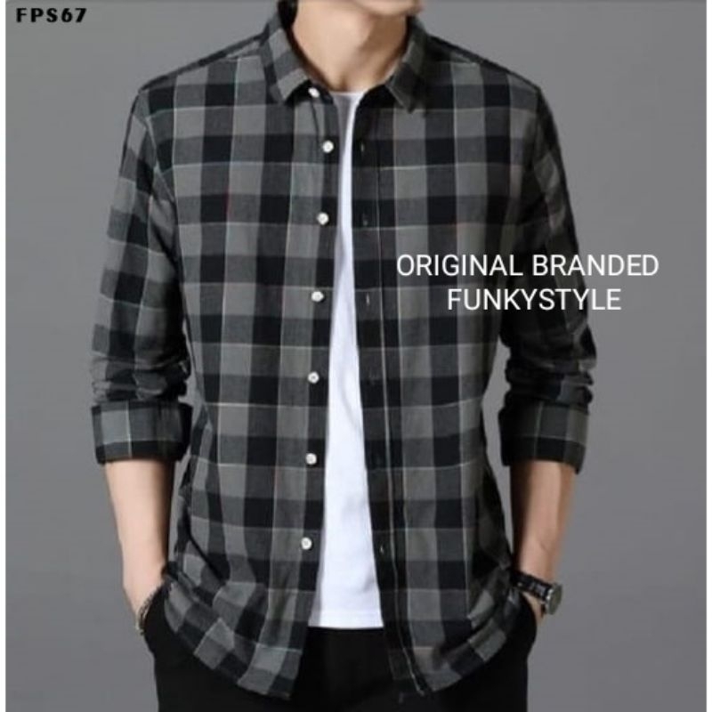 KEMEJA Original Branded Men's and Women's Flannel Shirts, Long Sleeve Plaid Flannel Shirts