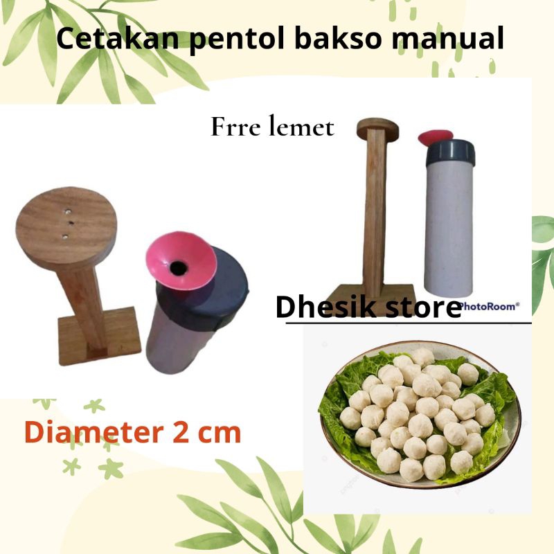 Manual meatball cilok mold, 2 cm hole size, free glue