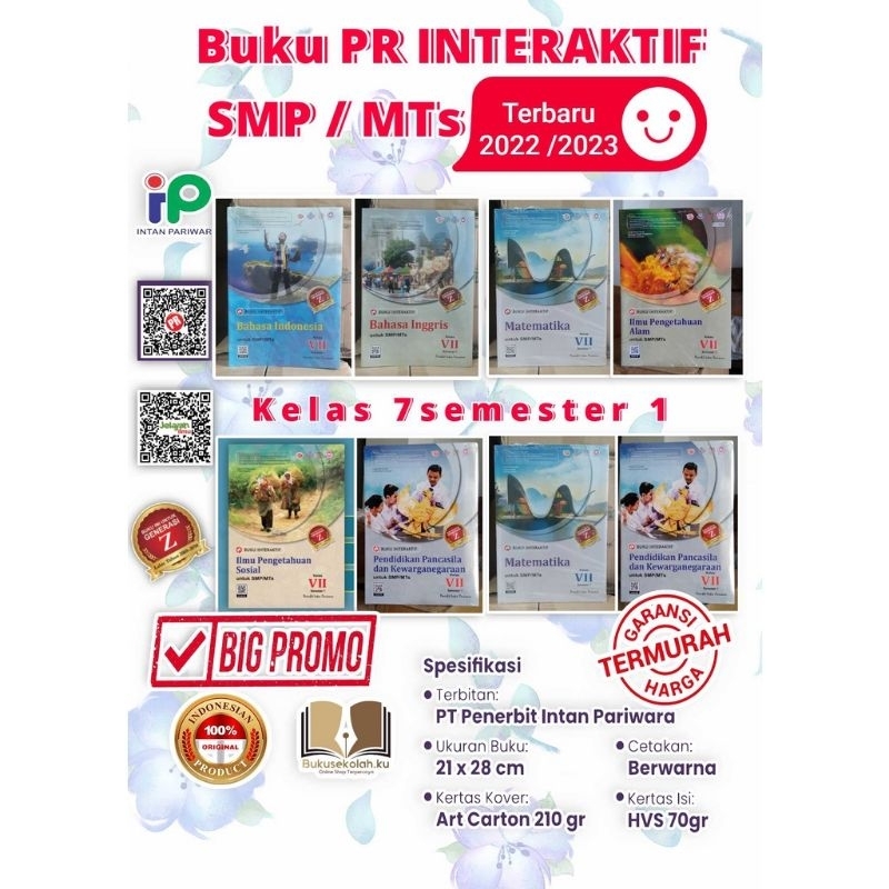 Lks PR Interactive Answer Key Book For Junior High School Class VII, 7th SEMESTER 1 And 2nd Curriculum 2013, K13 INTAN PARIWARA