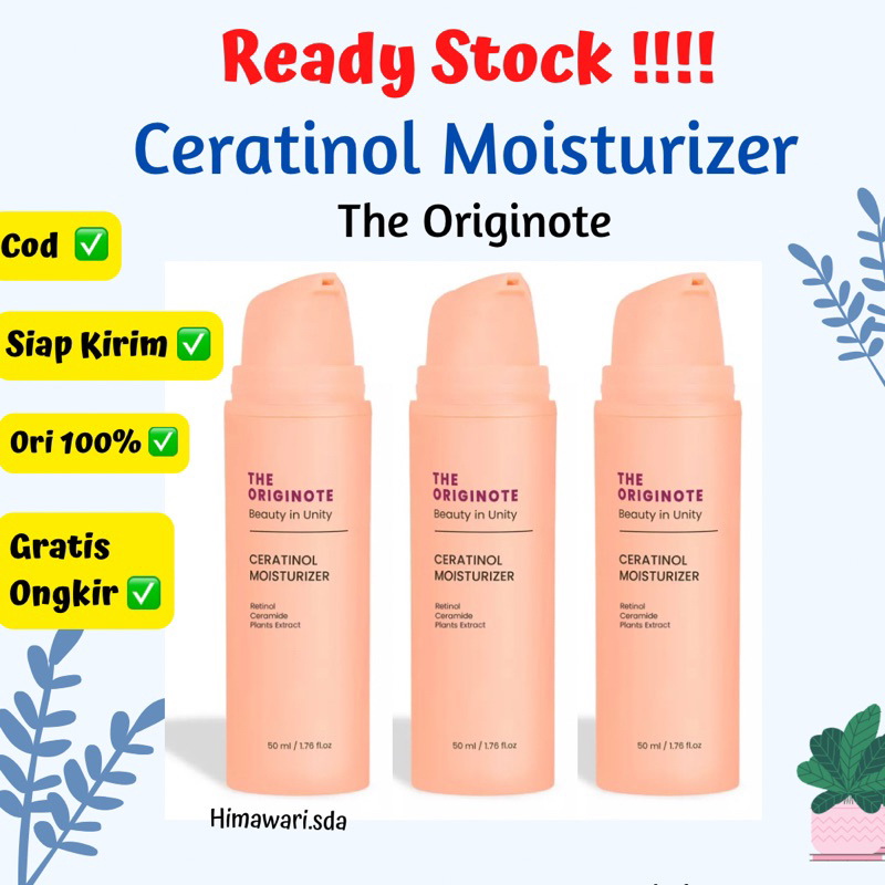 The Originote Ceratinol Moisturizer - Retinol Cream Gel Serum Moisturizing Face Disguises Smooth Lines Tightening Face with Retinol Ceramide[BPOM]