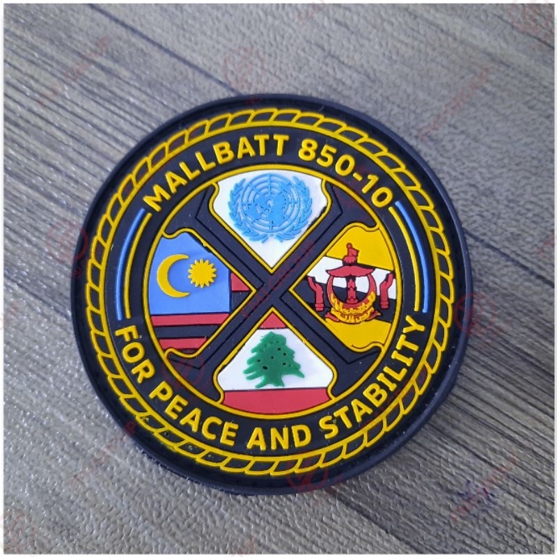Emblem Patch Rubber MALLBATT 850-10 FOR PEACE AND STABILITY AIRWINGS