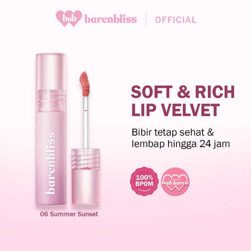 Bnb barenbliss Cherry Makes Cheerful Lip Velvet korea Lipcream「24H Moisturigin