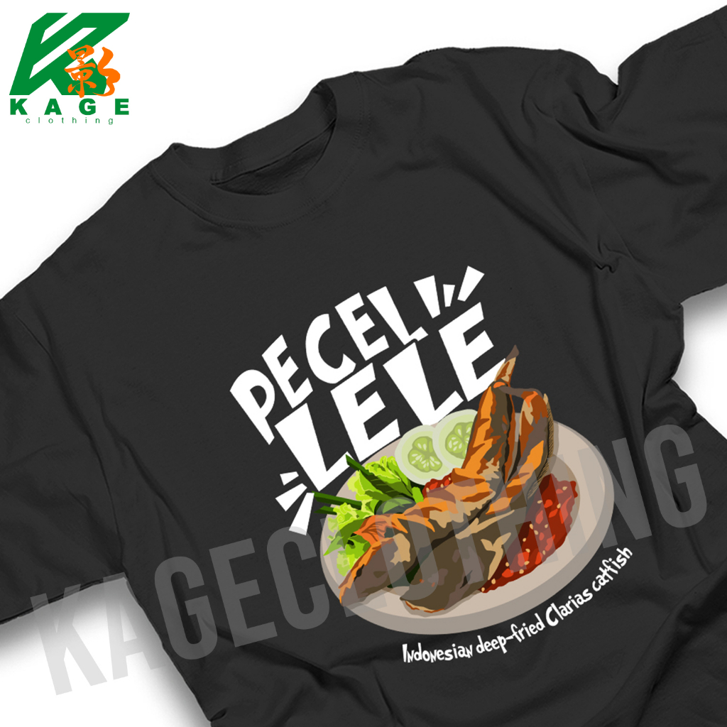 T-shirt PECEL LELE Tshirt Kaos distro cotton combed 30s UNISEX WARUNG NASI ANGKRINGAN