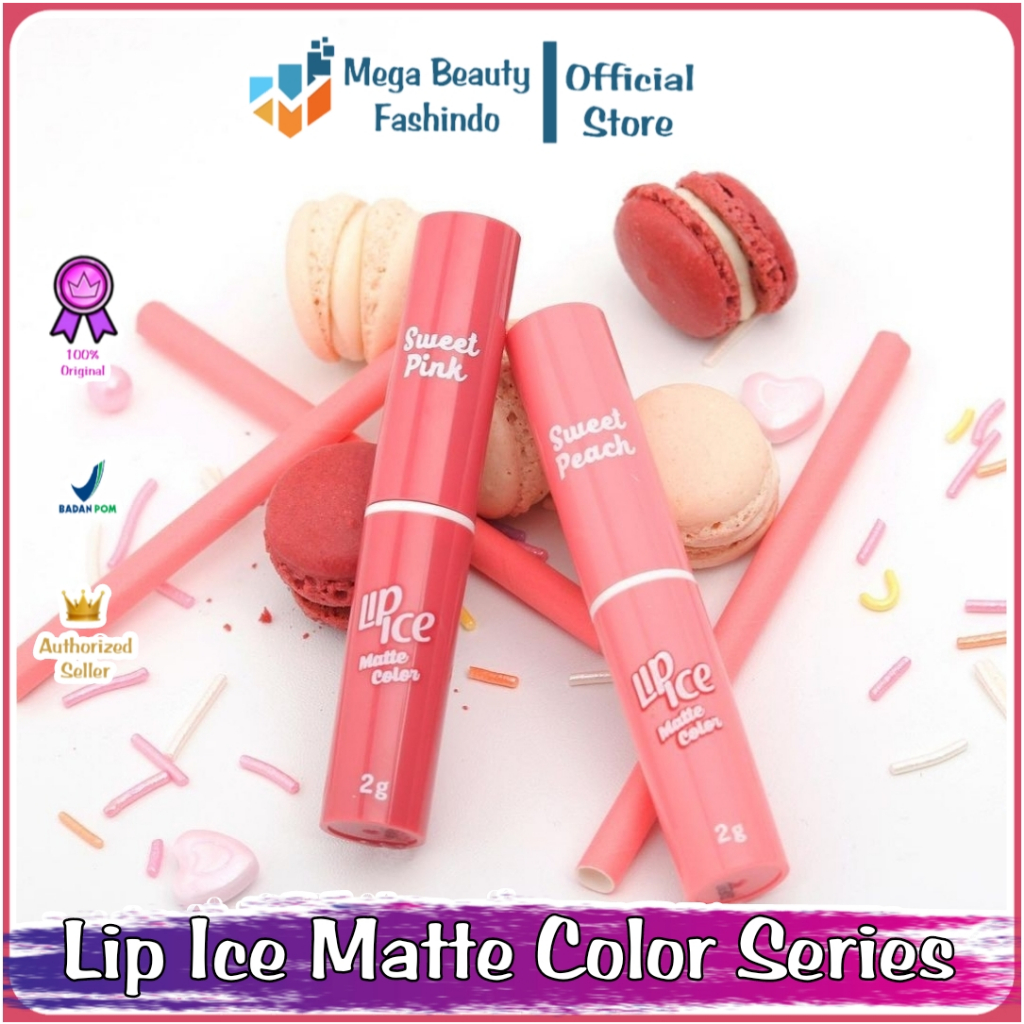 Lip Ice Matte Color Series | Sweet Pink | Sweet Peach