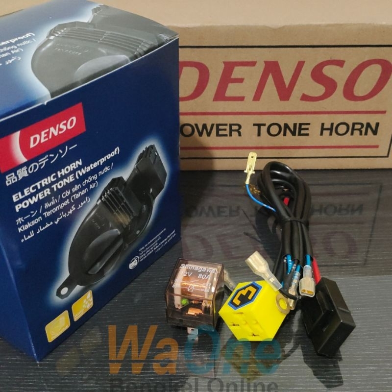Denso Waterproof Snail Horn Package Plus Original Transparent Bosch Hella Relay Set Horn Kereta