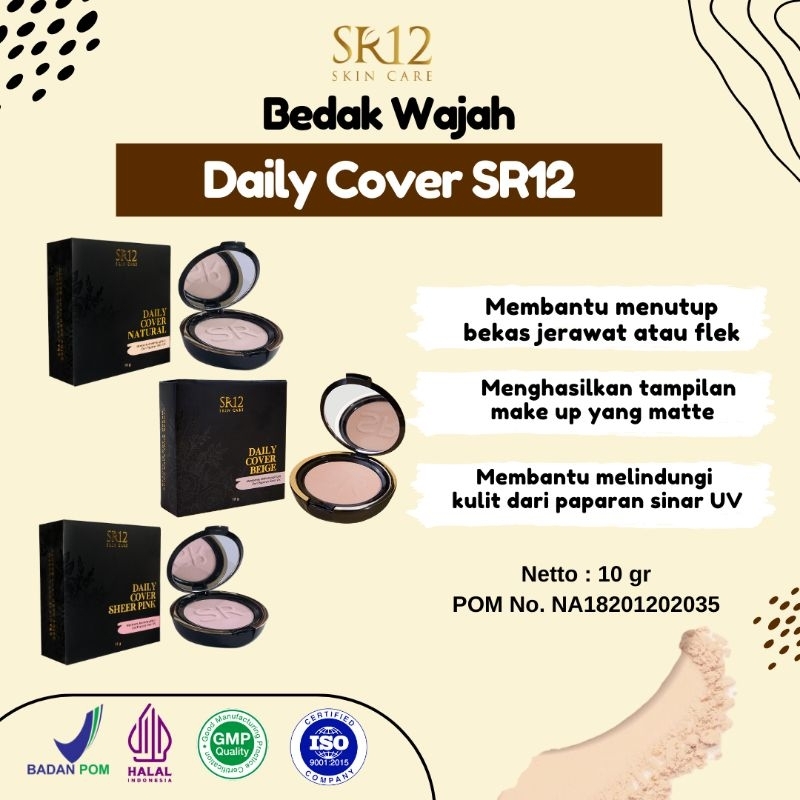 SR12 Pressed POWDER SR12 / DAILY COVER SR12 / LOOSE POWDER / NATURAL MATTE COVER / LOOSE POWDER