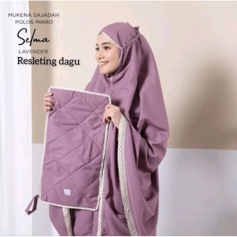 KATUN Mukena Adult Cotton Traveling full set Prayer bag |Daily 2in1 Chin Zipper