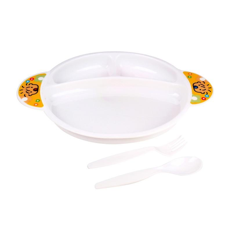 Premium Lusty Bunny (5In1) Feeding Set Baby Feeding Utensils Bowl Bottle Spoon Fork Baby