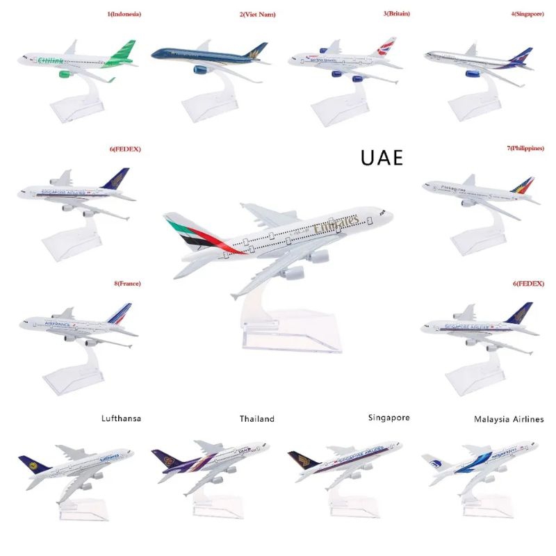 15-16cm Diecast Metal AIRCRAFT MODEL ORIGINAL A380 B747 B777 B737 A320 A340 A350 B787 A330