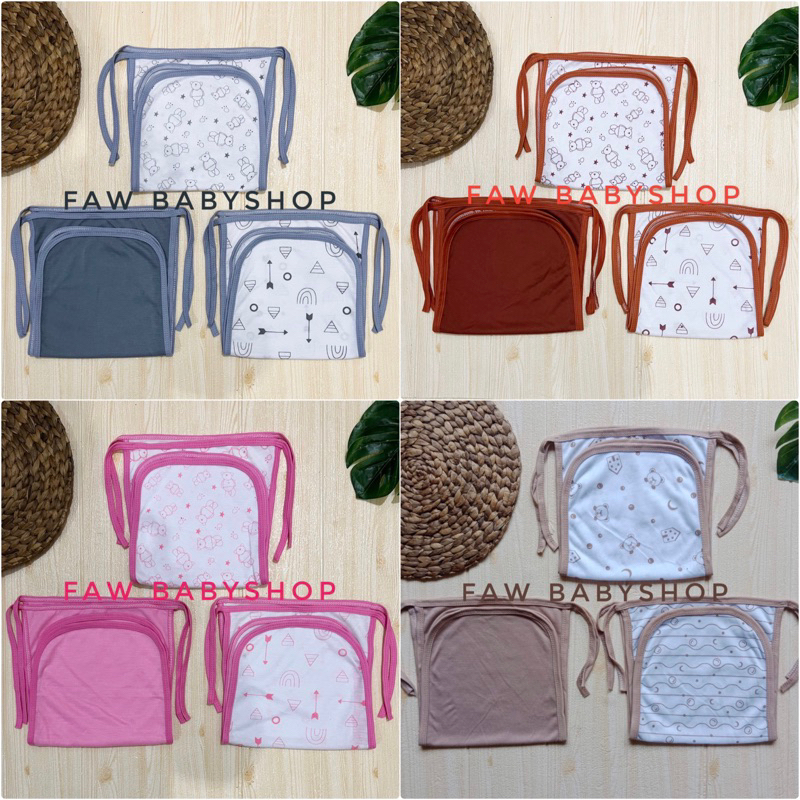 MERAH 6 PCS BabyPopok GREY, PINK, KHAKI, BRICK RED, MOCA BROWN SERIES SNI FabricTALI / Premium Serian FabricPopok