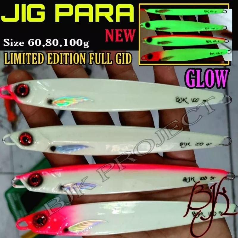 HIJAU METAL JIG PARA 100g FULL GID GREEN BJK PROJECT