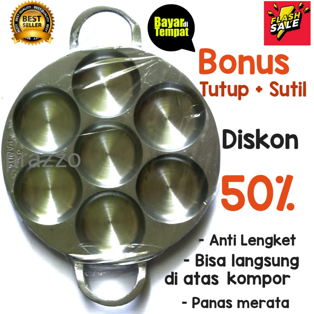 Bikang Martabak Mini Mud Cake Mold Cilor Maklor Kamir Free Lid and Sutil