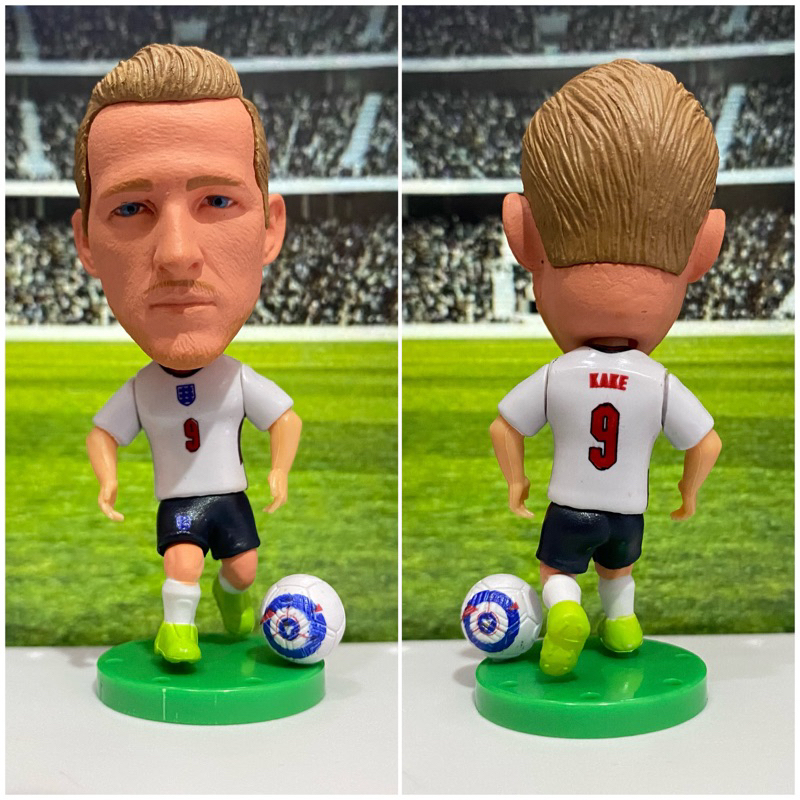 Miniature Football Player Figure Harry Kane England National Team Soccer Figurine Action Figure Ball Harry Kane Hobby Collection Souvenir Gift Football Knick-Knacks Football Merchandise Collection XV kids