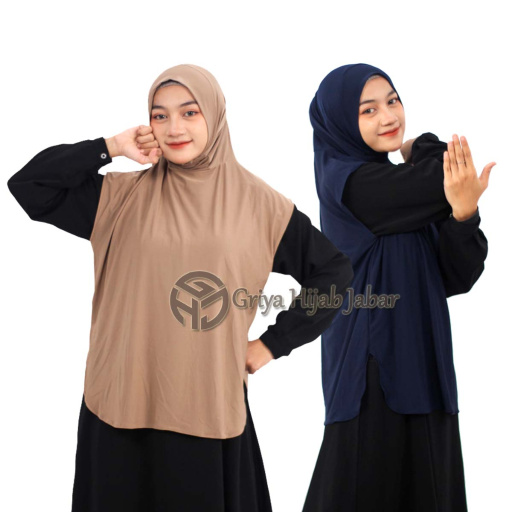 (ECONOMICAL) Jumbo XL Sporty Vest Hijab Premium Jersey Hijab Ready to Wear for Modern Syari Sports Jersey Muslimah Tudung Sukan