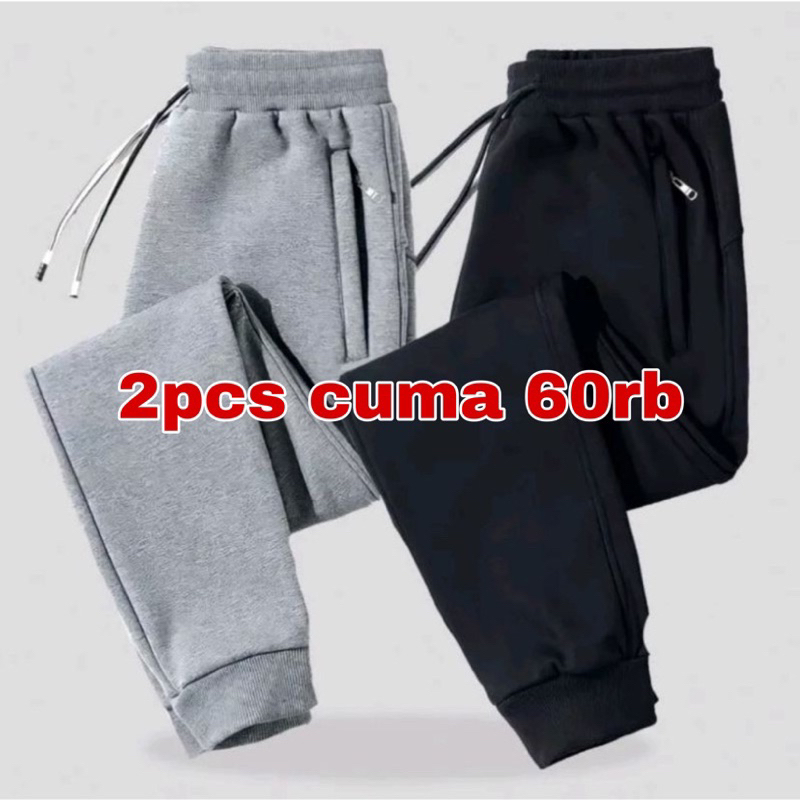 Men's and women's plain jogger training pants made of baby terry material, gym, running, jogging, all sizes available